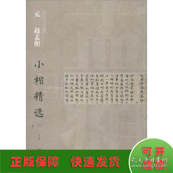 中国古代书家小楷精选：元 赵孟頫小楷精选（3）