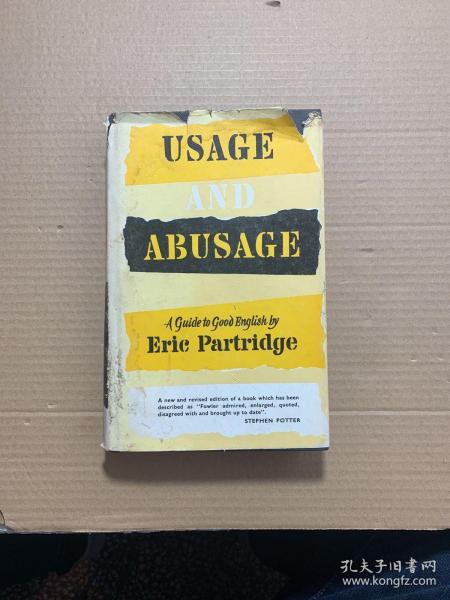 USAGE AND ABUSAGE ERIC  外衣破损·内容干净