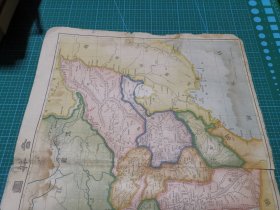 清代地图 光绪三十二年 1906年《二十世纪中外大地图》散页 第九图 吉林
