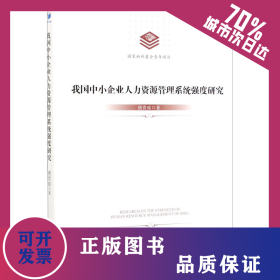 我国中小企业人力资源管理系统强度研究 9787509652930