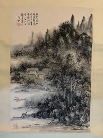山水立轴69*45 cm