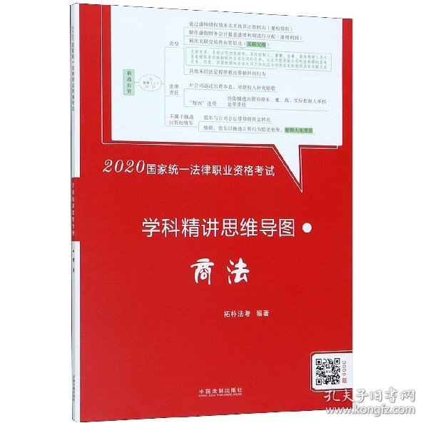 司法考试20202020国家统一法律职业资格考试学科精讲思维导图：商法