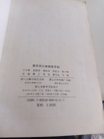 唐宋词三体钢笔字帖