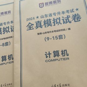 2024年山东省专科升本考试 全真模式试卷计算机(1一8套)(9一15套2本合售