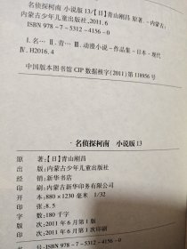 名侦探柯南 小说版 13