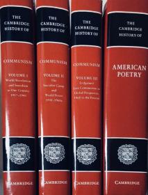 The Cambridge History of communism 1-3 册全，and the Cambridge history of poetry 共四册 英文原版精装 品相好