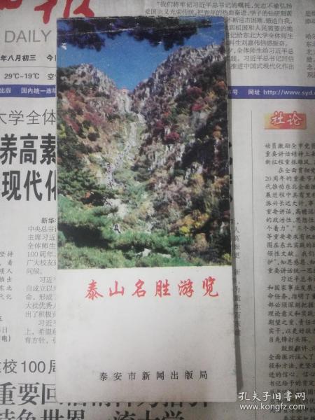 泰山名胜游览（景点简介，全黑白图）