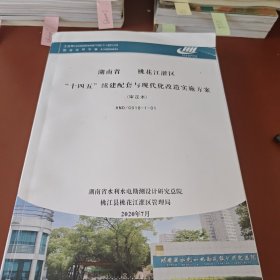 湖南省桃花江灌区“十四五”续建配套与现代化改造实施方案(审定本)