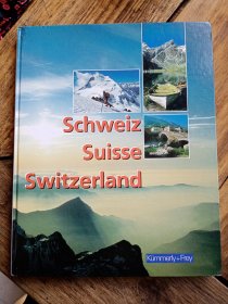 原版英文画册《瑞士风光》，八开精装本，包快递发货。