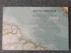 National Geographic国家地理杂志地图系列之1960年2月 South America 南美洲地图
