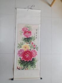 陈桂芳 国画牡丹 立轴