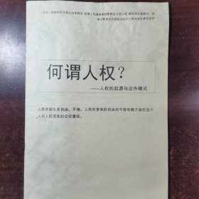 何为人权？——人权的起源与运作模式