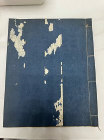 清或民国早期文房用 线装 空白格本 尺寸28.5×23cm 共32张筒子页