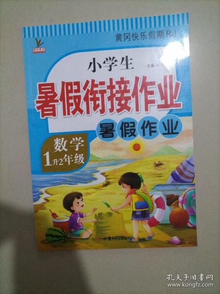 1升2年级数学暑假衔接作业小学生暑假作业黄冈快乐假期RJ人教版复习专项预习