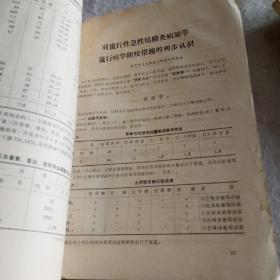 卫生防疫参考资料（1973年保定地区卫生防疫站）