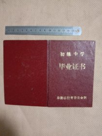 1994年阜新市第七中学毕业证书:(详见如图)