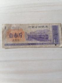 河南省细粮券1980年洛阳市壹市斤