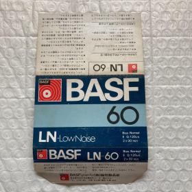空白磁带封皮：日版 巴斯夫 BASF LN60（二手无退换）