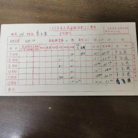 1968年人民出版社職工工資卡：著名編輯李玉貴  7月到12月份工資  其中李玉貴簽字六處