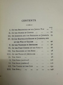 1880年 The Story of the Last Days of Jerusalem 少年版 厚纸印刷 布面精装 书脊、封面烫金图案  ,套色插图