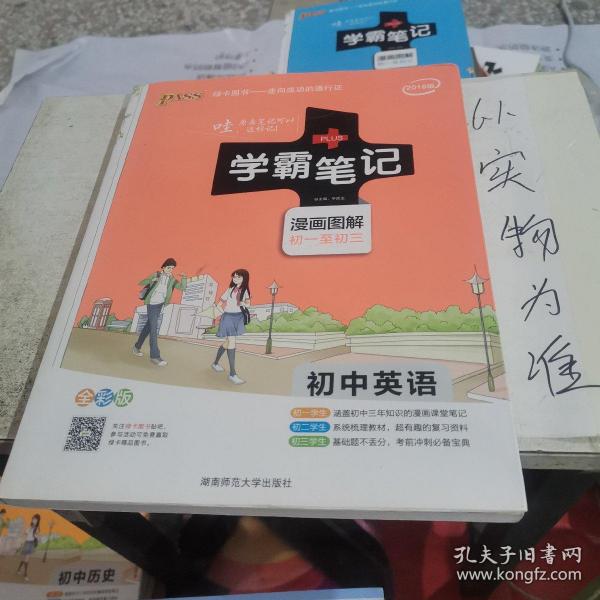 15PASS绿卡学霸笔记：初中英语（漫画图解 课堂笔记 考前冲刺 全彩版）