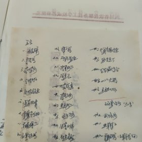 菜谱夹空白；内有成都市烹饪技术开发公司蜀风园餐厅便签纸和四川省饮食服务技工学校成都班便签十余张，手写的菜名等，打包出售，详细参照图片
