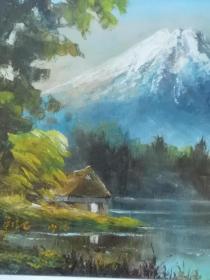 富士山老油画！