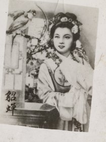 50-60年代古装美女与鸟儿照片