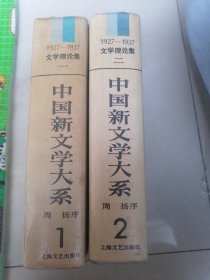 中国新文学大系（文学理论集 第一集、第二集）共两册