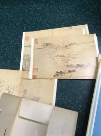 石濤山水 明信片 8張全