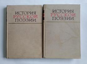 ИСТОРИЯ РУССКОЙ ПОЭЗИИ（俄罗斯诗歌史）俄文两册全