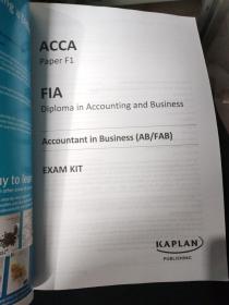 ACCA THE ASSOCIATION OF CHARTERED CERTIFIED ACCOUNTANTS PAPER F1 ACCOUNTANT IN BUSINESS (AB) EXAM KIT VALID FROM 1 SEPTEMBER 2016-31 AUGUST 2017
