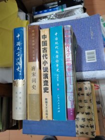 中国古代文言小说史 中国小说演变史 中国现代文学论争史 唐宋词史 日本古代文学思潮史