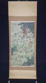 回流老画《百子戏游图》