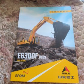 山东临工机械公司宣传画册，液压挖掘机，E6300F