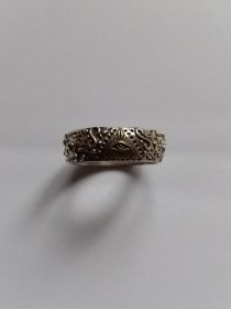 正品rockride上帝之眼螺纹戒指925银