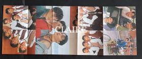 周刊小虎队吴奇隆、苏有朋、陈志朋32开拉页海报1页