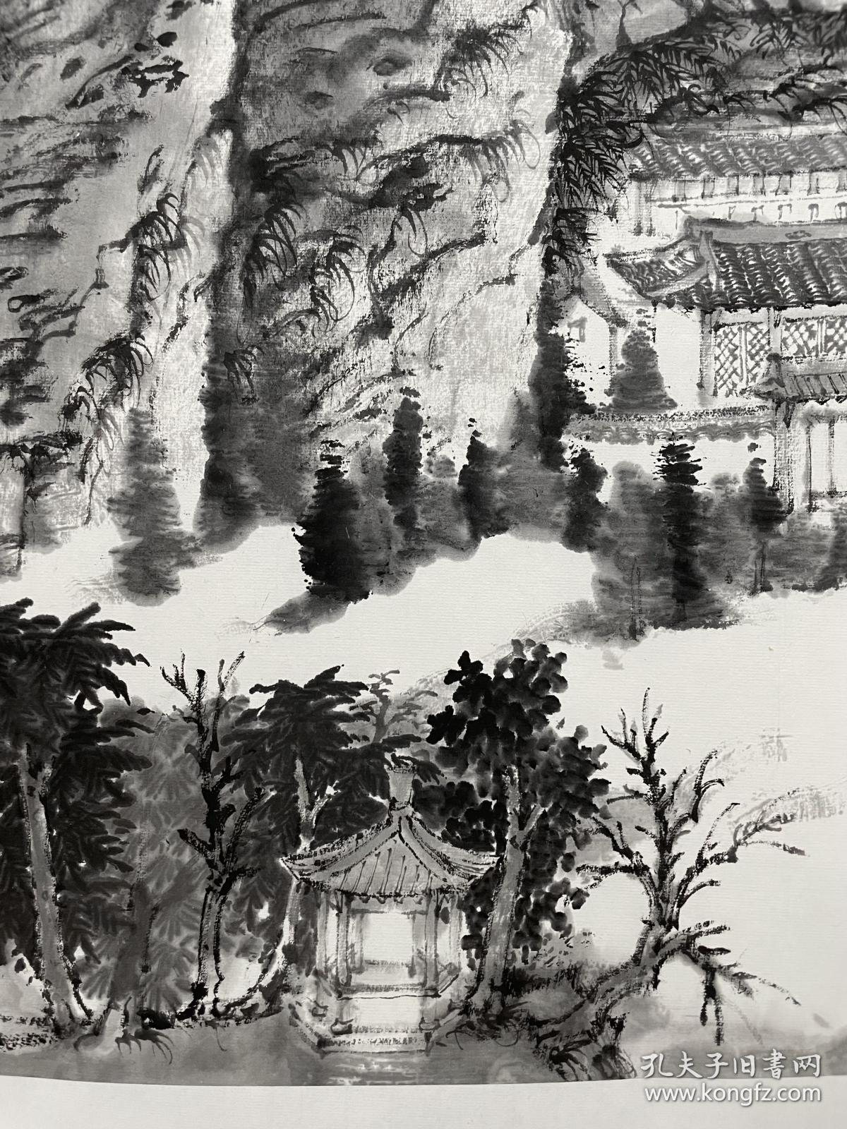 中国美院教授—张谷旻国画山水作品