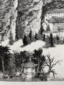 中国美院教授—张谷旻国画山水作品