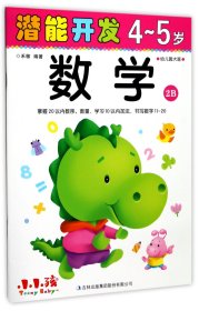 数学(4-5岁幼儿园大班2B)/潜能开发 9787558134913