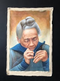 人物，纯手绘油画，尺寸104*74cm，