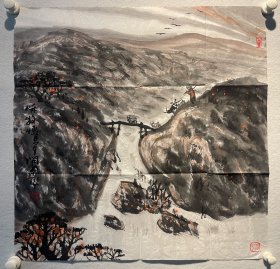 王开选 68*68cm，软片 王开选 ，字苍天，号懒夕，斋号宝豕轩，国画大师汤文选的入室弟子。现为中国美术家协会会员…