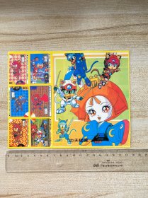 功夫猫党 不干胶贴纸贴画