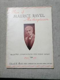 MAURICE RAVEL MASTERPIECES（民国老乐谱，拉威尔杰作）