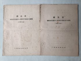湖北省初、中级医药卫生技术人员晋升考试复习提纲 中药专业
