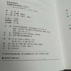 中国数字经济前沿(数字经济测度及十四五发展2021)/数字经济蓝皮书