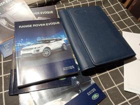 land rover evoque 车主手册（2册）+range rover evoque后座娱乐+range rover evoque快速入门指南 +land rover 保养明细 +保养手册 等六本合售（带原厂手包）