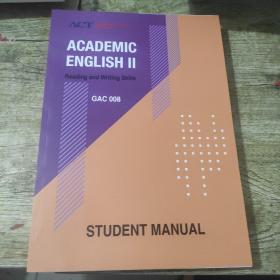 ACADEMIC ENGLISH II 学术英语【英文版】GAC008