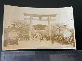 民国青岛神社照片。长14厘米宽8.5厘米，包老包真。