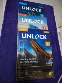 UNL0CK（1.2.3册）Reading，Writing & Critical Thinking（3本合售）（有笔记划线）